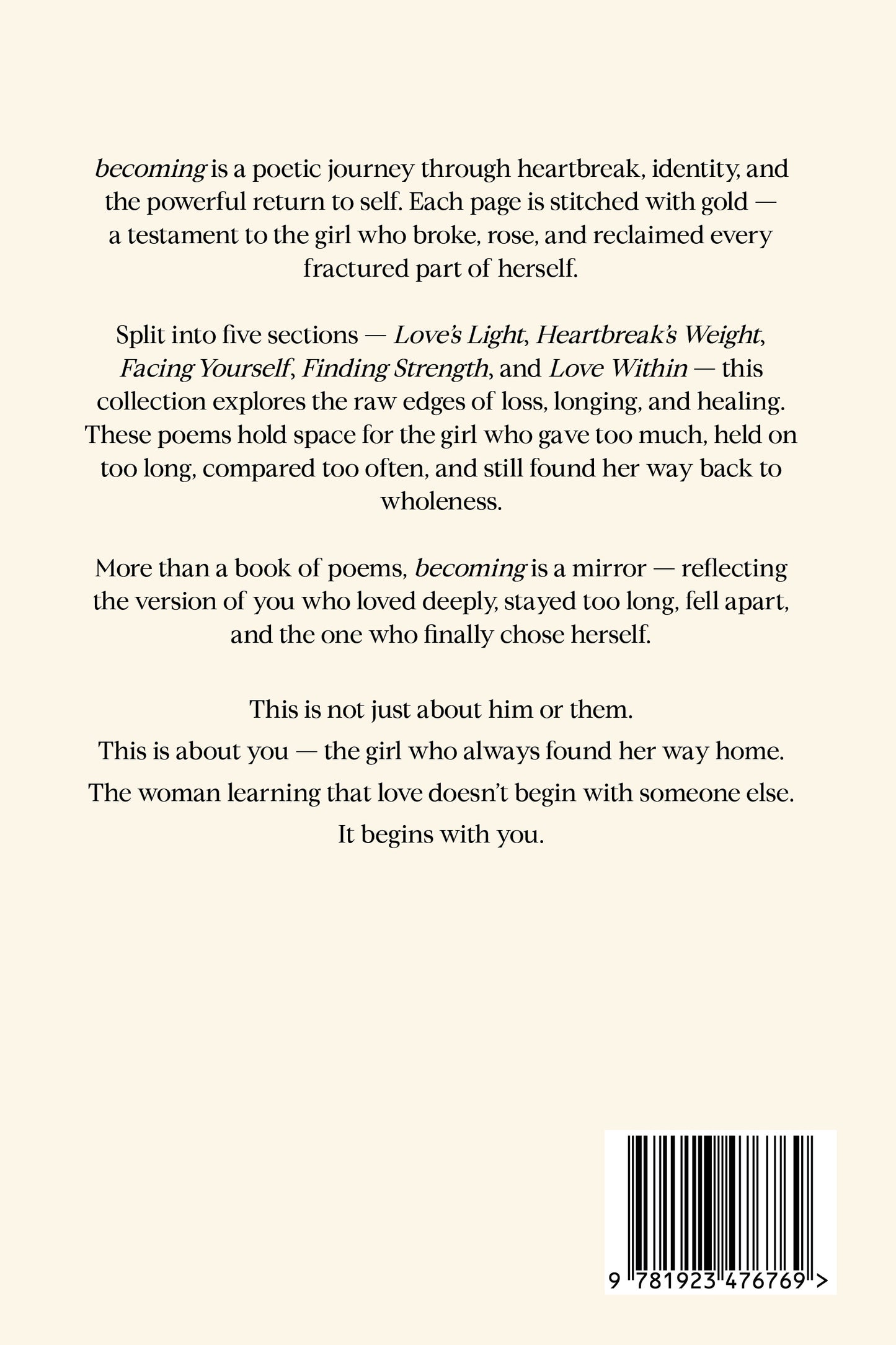 becoming - this is how she returned to herself