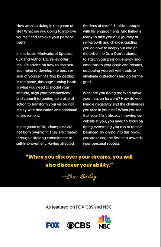 Going For Gold… Living Your Personal Best