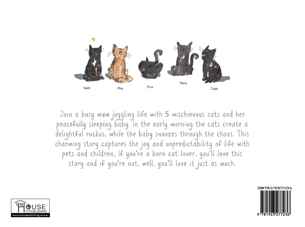 5 Cats and a Baby