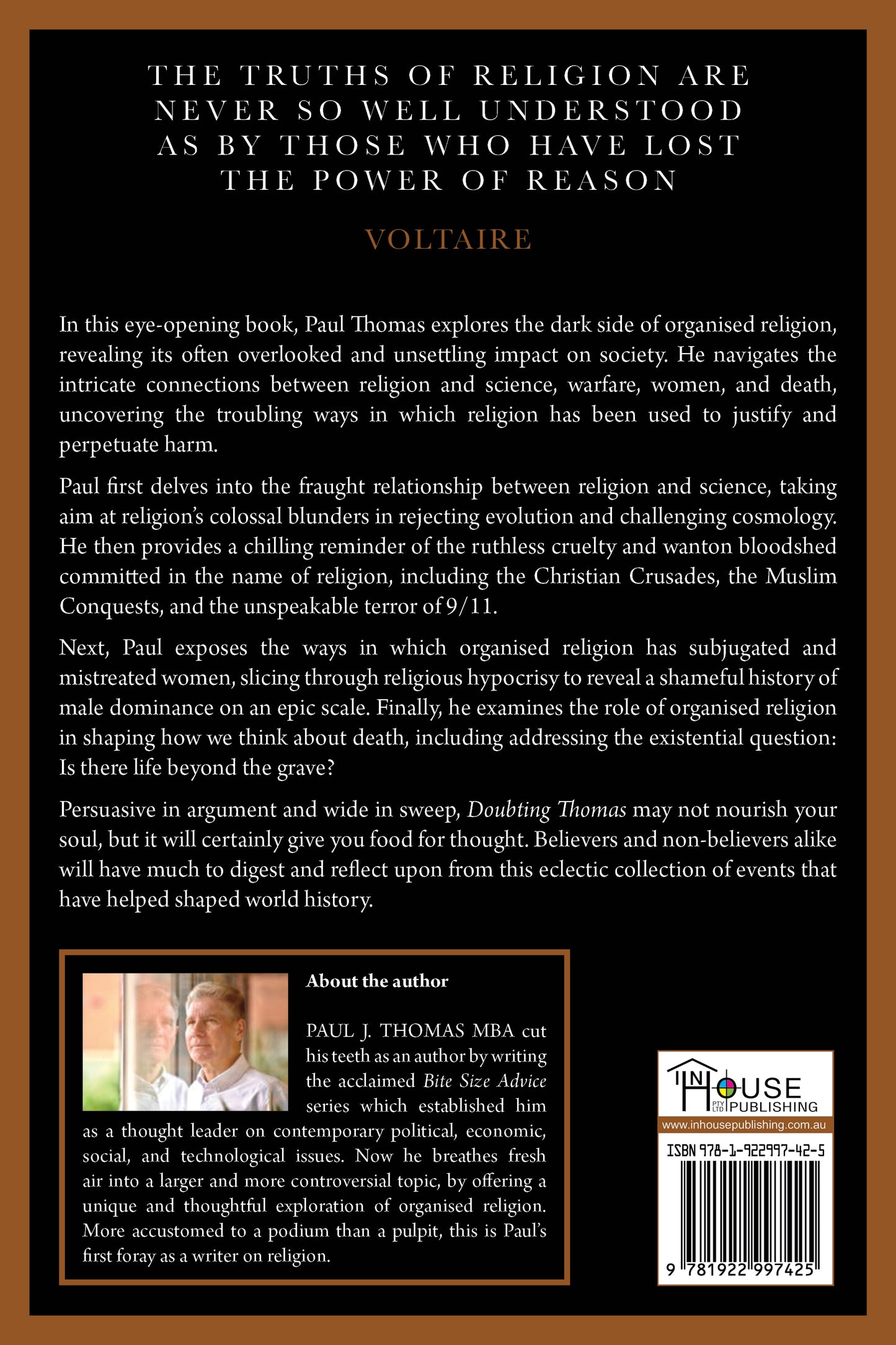 Doubting Thomas: One Man’s Struggle with Organised Religion and Its Impact on World History