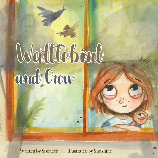 Wattlebird and Crow
