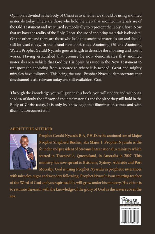 The Anointing Oil and Anointing Water